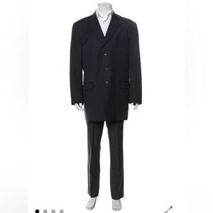 Burberry‎ men’s preowned navy blazer, 3 button, size extra large, wool